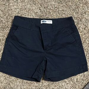 Old Navy Men's Navy Blue Flat Front Shorts